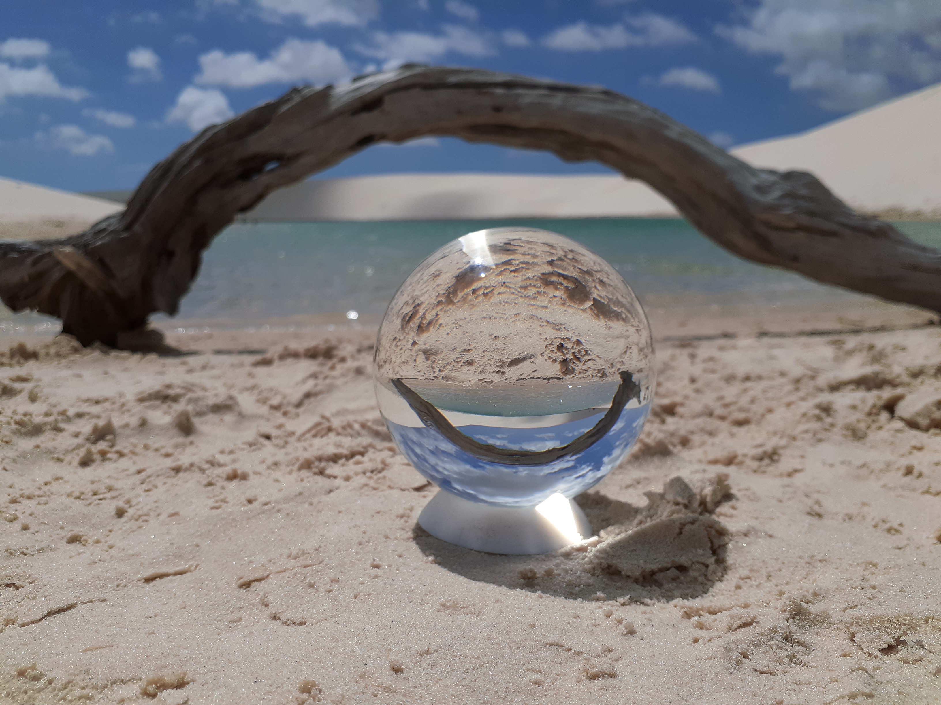 Lagoa azul nos Lençóis Maranhenses